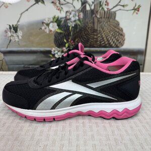 Reebok Womens Size 9/40 Black & Pink Mesh Running Shoes Lightweight